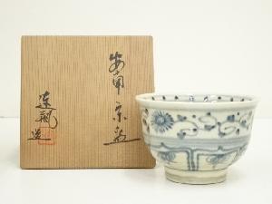 加藤連瓶造　安南茶碗（共箱）